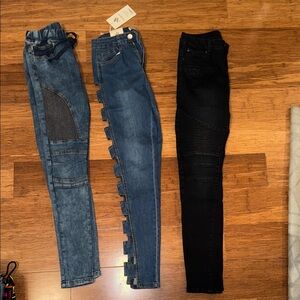 American Bazi Blue and Black Jeans Set